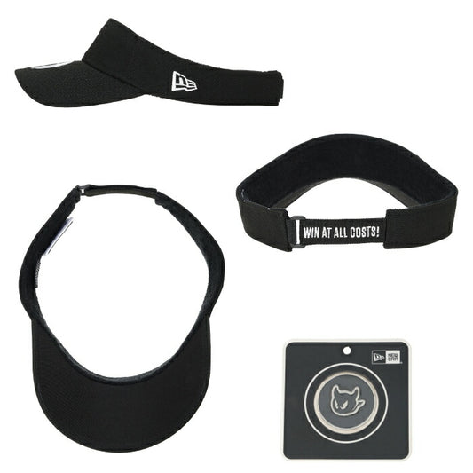 WAAC ワック ゴルフウェア メンズ レディース UNISEX NEW ERA×WAAC マーカー付きバイザー NEW ERAコラボレーション 軽量 通気性 オリジナルマーカー付 072262831