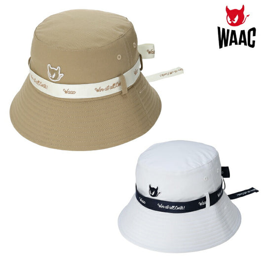 WAAC ワック ゴルフウェア レディース リボンバケットハット 帽子 清涼感のある素材 072262834
