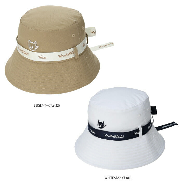 WAAC ワック ゴルフウェア レディース リボンバケットハット 帽子 清涼感のある素材 072262834