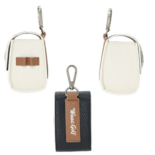 WAAC ワック ゴルフ メンズ レディース UNISEX Grainy Synthetic Leather ボールポーチ シリーズ商品あり 072262870