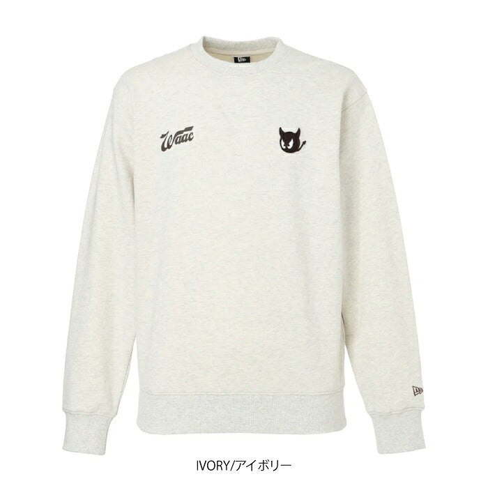 WAAC ワック ゴルフウェア メンズ レディース UNISEX クルーネックスウェット トレーナー WAAC × NEW ERAコラボ 072264016