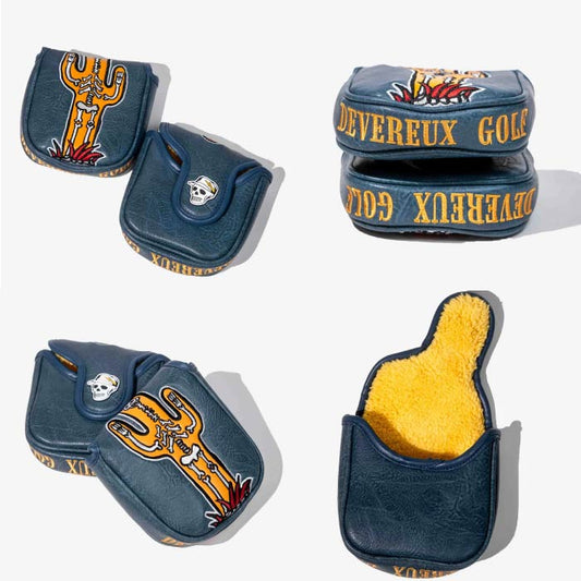 DEVEREUX GOLF デヴァローゴルフ メンズ レディース Cactus Voodoo Mallet Cover パターカバー ヘッドカバー 高品質PUレザー 耐久性 存在感 075362833