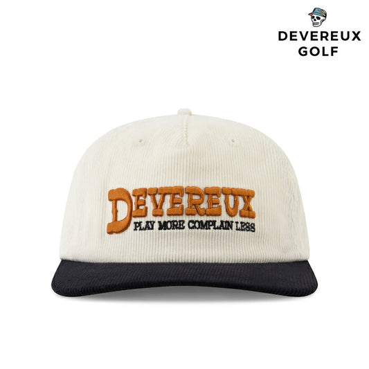 DEVEREUX GOLF デヴァローゴルフ ゴルフウェア メンズ レディース Heffy Road Sign Hat キャップ 帽子 レトロ&クラシカル コットン100%コーデュロイ アジャスター調整可能 075364801