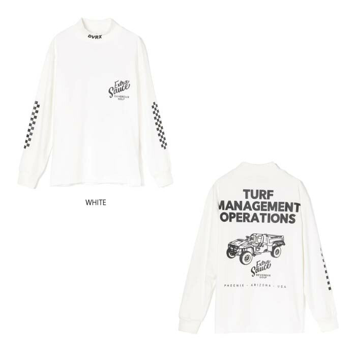 DEVEREUX GOLF デヴァローゴルフ ゴルフウェア メンズ VALLEY コットンモック ロングスリーブ モックネック 長袖 Tシャツ 日本製 075754004