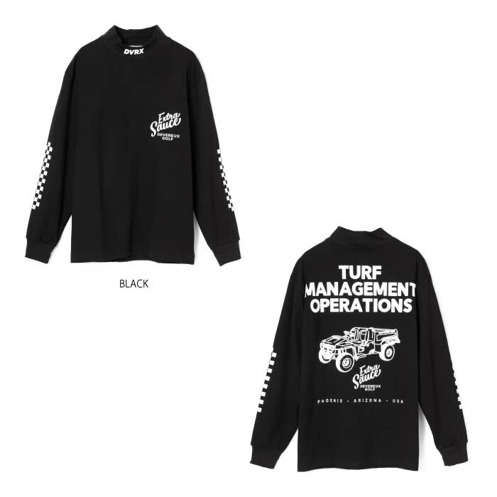 DEVEREUX GOLF デヴァローゴルフ ゴルフウェア メンズ VALLEY コットンモック ロングスリーブ モックネック 長袖 Tシャツ 日本製 075754004