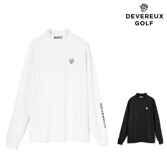DEVEREUX GOLF デヴァローゴルフ ゴルフウェア メンズ エッセンシャル インナーモック ロングスリーブ 吸水性 速乾性 長袖モックネック Tシャツ 日本製 075754005
