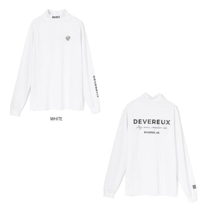 DEVEREUX GOLF デヴァローゴルフ ゴルフウェア メンズ エッセンシャル インナーモック ロングスリーブ 吸水性 速乾性 長袖モックネック Tシャツ 日本製 075754005