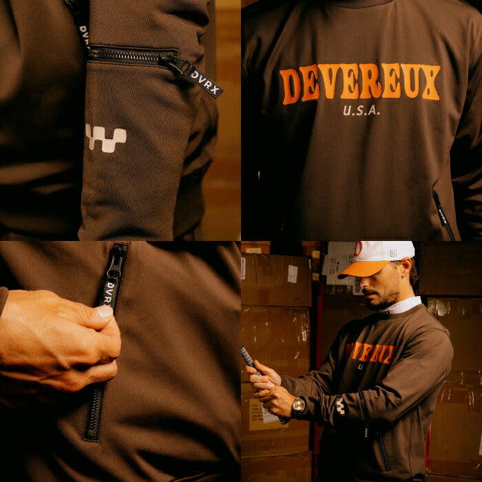 DEVEREUX GOLF デヴァローゴルフ ゴルフウェア メンズ 37.5SOUTHWEST クループルオーバー セットアップ対応 075754011
