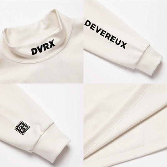 DEVEREUX GOLF デヴァローゴルフ ゴルフウェア メンズ Stinger fitted リブモック ロングスリーブ モックネック 長袖 シャツ プルオーバー 日本製 075754012