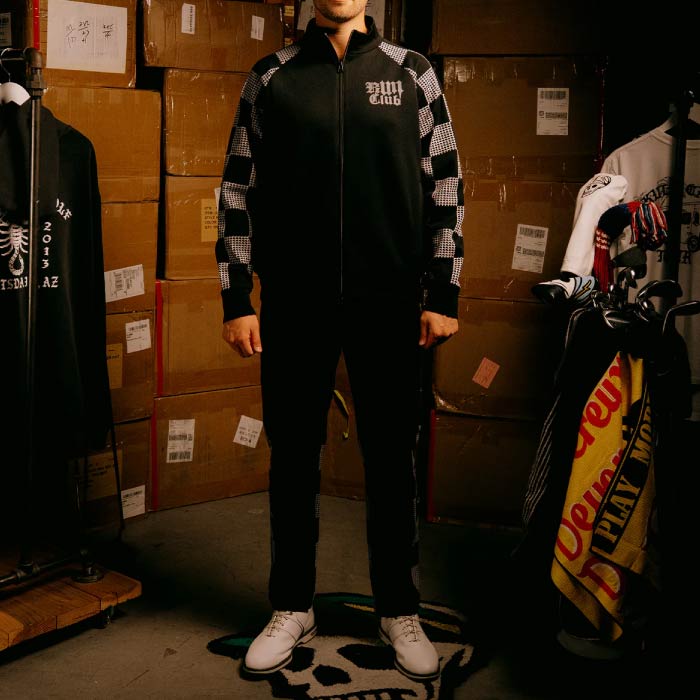 DEVEREUX GOLF デヴァローゴルフ ゴルフウェア メンズ Back9Run club フルジップジャケット ブルゾン セットアップ対応 075754102