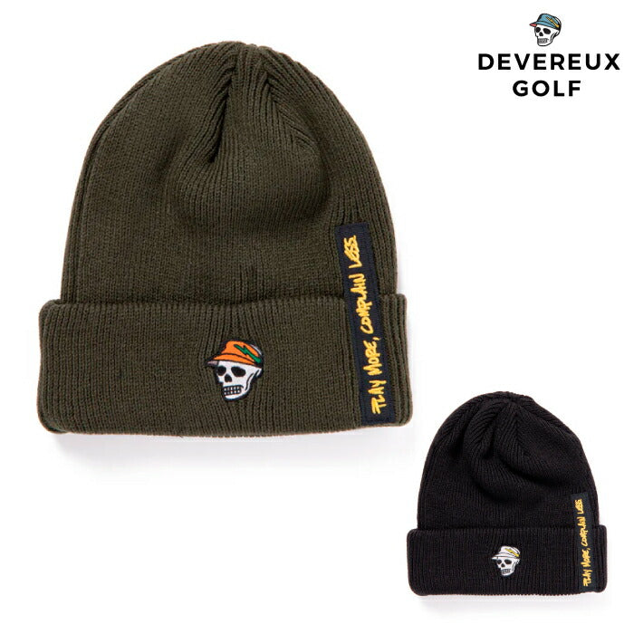 DEVEREUX GOLF デヴァローゴルフ ゴルフウェア メンズ レディース ボルトルーズニットビーニー 帽子 日本製 075754807