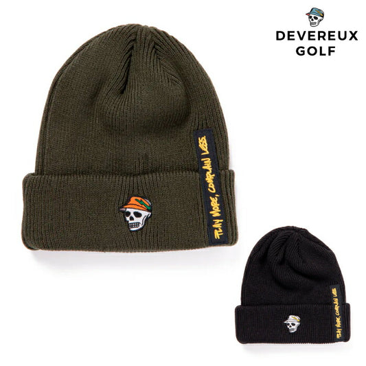 DEVEREUX GOLF デヴァローゴルフ ゴルフウェア メンズ レディース ボルトルーズニットビーニー 帽子 日本製 075754807