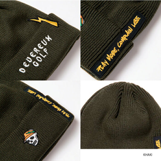 DEVEREUX GOLF デヴァローゴルフ ゴルフウェア メンズ レディース ボルトルーズニットビーニー 帽子 日本製 075754807