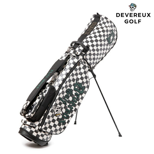 DEVEREUX GOLF デヴァローゴルフ メンズ レディース ALL CHECKER Caddie bag チェッカーフラッグ チェック柄 キャディバッグ 075754830