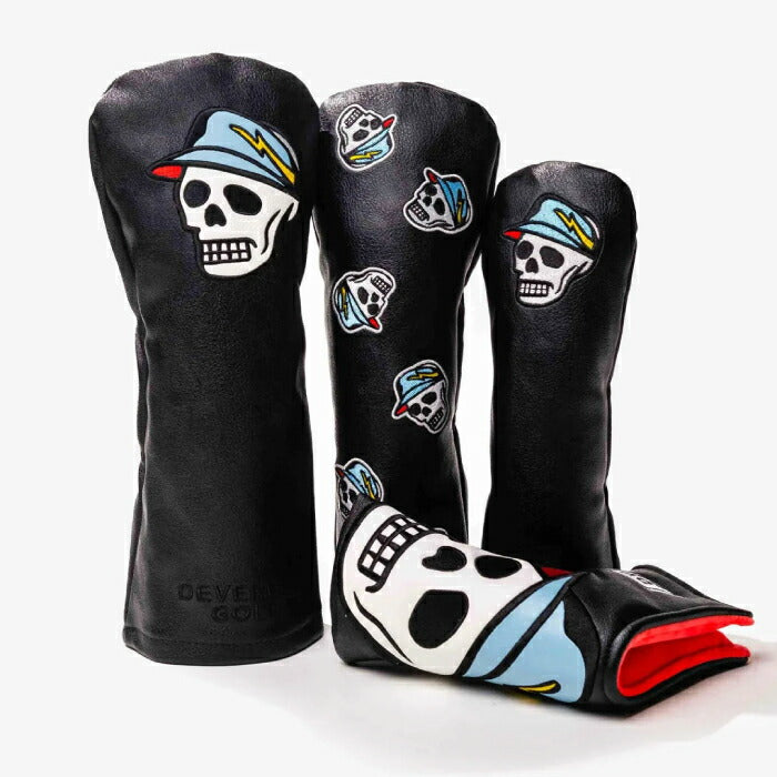 DEVEREUX GOLF デヴァローゴルフメンズ レディース Icon Skull Hybrid Head cover ハイブリッドヘッドカバー 075754842