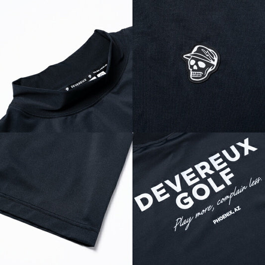 DEVEREUX GOLF デヴァローゴルフ ゴルフウェア メンズ DVG MOCK TEE 半袖モックネックシャツ ストレッチ性 吸汗速乾性 日本製 075762010