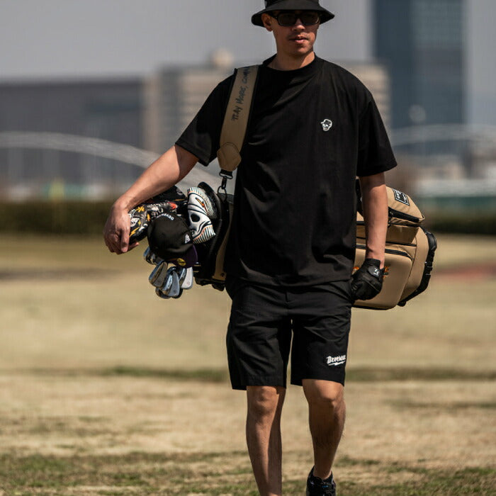 DEVEREUX GOLF デヴァローゴルフゴルフウェア メンズ DVG SEASONAL MOCK T 半袖モックネックシャツストレッチ吸汗速乾 UVカバー 日本製 075762020