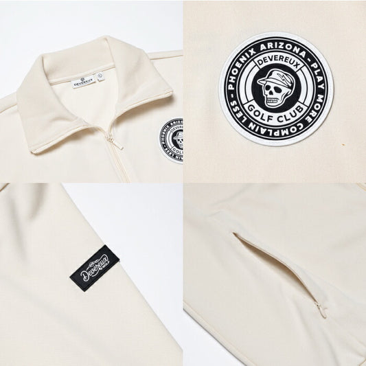 DEVEREUX GOLF デヴァローゴルフ ゴルフウェア メンズ DVG Classic Club Jacket トラックジャケット ブルゾン 軽量 速乾 イージーケア仕様 日本製 セットアップ対応 075762103