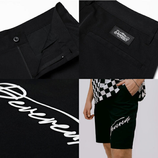 DEVEREUX GOLF デヴァローゴルフ ゴルフウェア メンズ DVG LOGO HALF PANTS ショートパンツ 撥水加工 速乾性 防シワ イージーケア 075762404