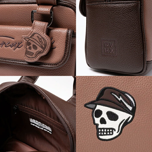 DEVEREUX GOLF デヴァローゴルフ ゴルフウェア メンズ レディース DVG Premium Cart Bag カートバッグ 上質な合成皮革 クラシックな佇まい ダブルハンドル仕様 075764813
