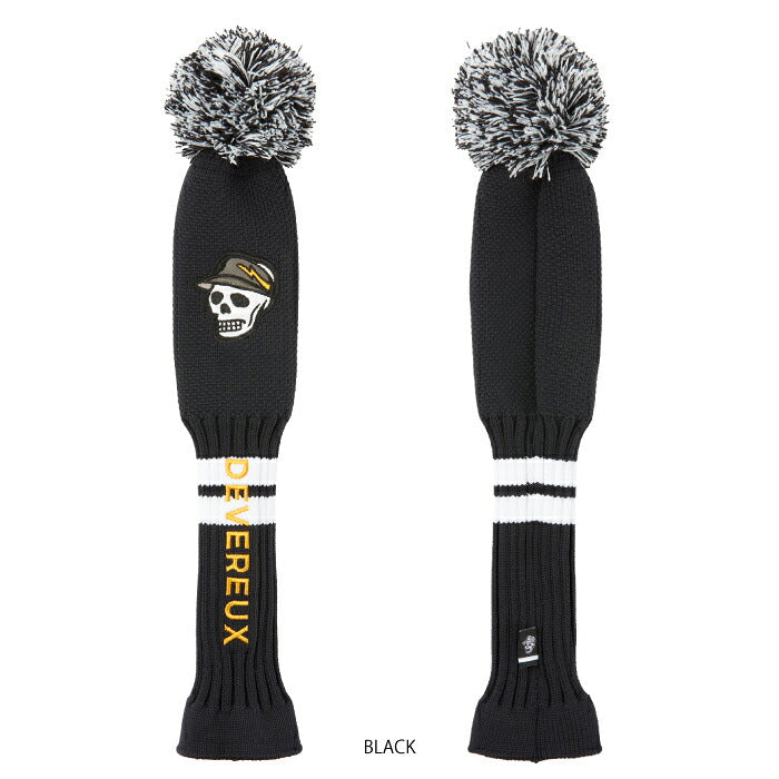 DEVEREUX GOLF デヴァローゴルフ メンズ レディース DVG Knit UT Cover ユーティリティ用ニットヘッドカバー ポンポン付き 075764835