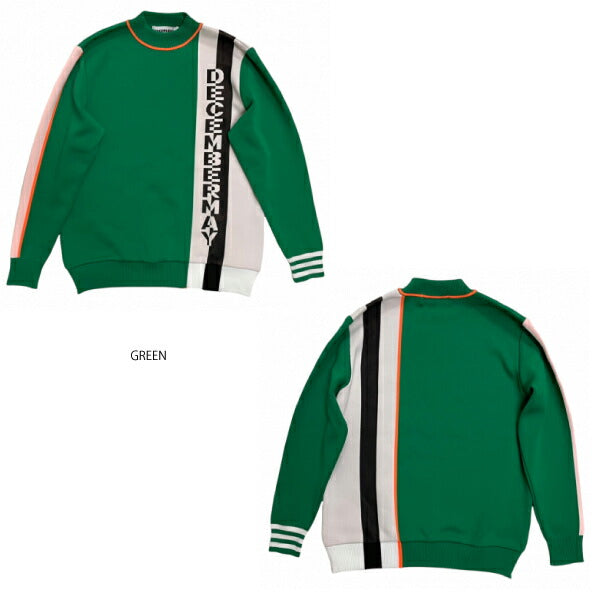 DECEMBERMAY ディセンバーメイ メンズ Stripe logo highneck knit モックネックニット 保温性 1-112-1015