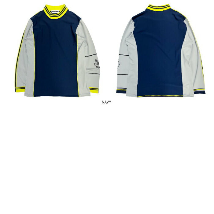 DECEMBERMAY ディセンバーメイ メンズ Hybrid cutting mock neck UVカット 接触冷感 1-205-0125