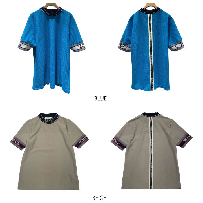 DECEMBERMAY ディセンバーメイ メンズ Coolness Mesh mockneck / MAN メッシュ構造 1-305-0132