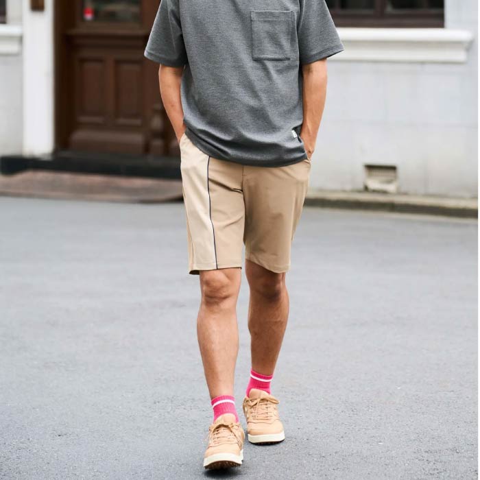 DECEMBERMAY ディセンバーメイ ゴルフハーフパンツ ゴルフウェア メンズ Slender Bodyshell kudos Shade shorts / MAN 1-305-2106