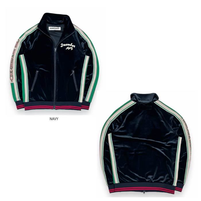 DECEMBERMAY ディセンバーメイ ゴルフウェア メンズ Warm Velours zip blouson / MAN トラックジャージ ストレッチ ウォーム感 1-312-1545