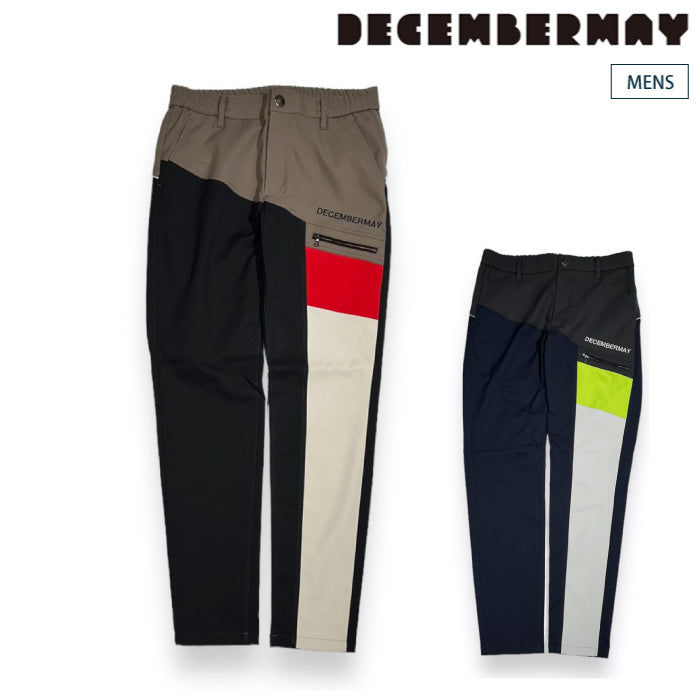 DECEMBERMAY ディセンバーメイ メンズ Heat Energy Asymmetry Pants / MAN 撥水 ストレッチ ウォッシャブル  防シワ 保温 1-312-2040