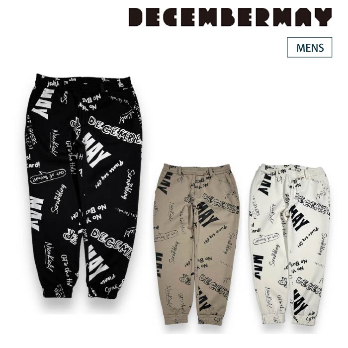 DECEMBERMAY ディセンバーメイ メンズ Scribble air cushion pants/裏