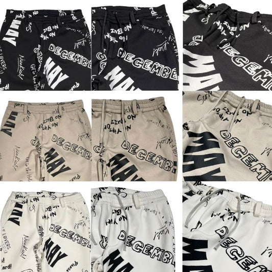 DECEMBERMAY ディセンバーメイ メンズ Scribble air cushion pants/裏起毛ダンボールニット パンツ 1-312-2046