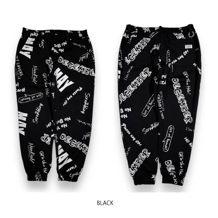 DECEMBERMAY ディセンバーメイ メンズ Scribble air cushion pants/裏起毛ダンボールニット パンツ 1-312-2046