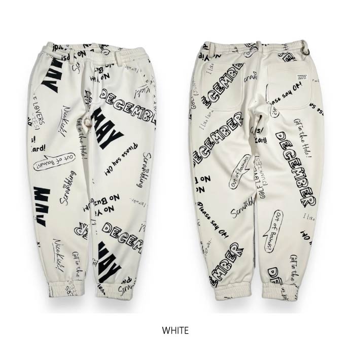 DECEMBERMAY ディセンバーメイ メンズ Scribble air cushion pants/裏起毛ダンボールニット パンツ 1-312-2046