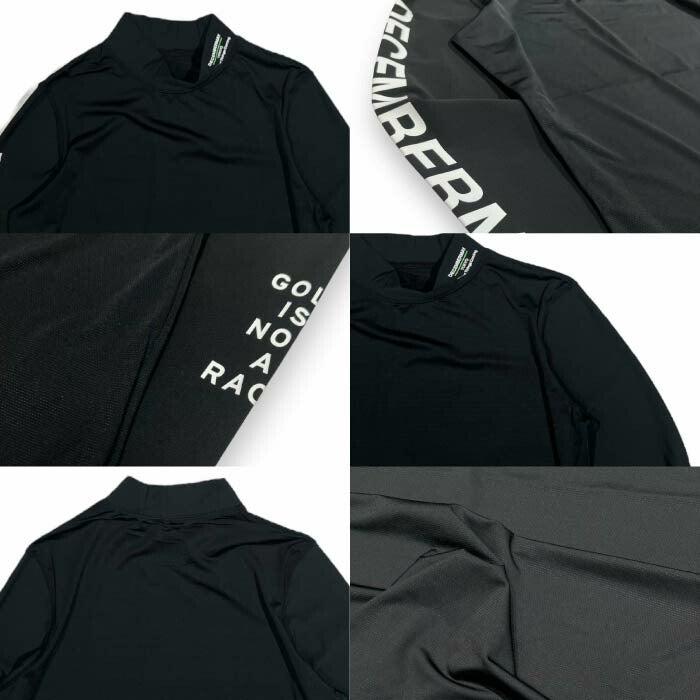 DECEMBERMAY ディセンバーメイ ゴルフウェア メンズ ハイネックインナーシャツ Needle mesh inner / MAN 接触冷感 UV機能 通気 吸汗 1-405-0521