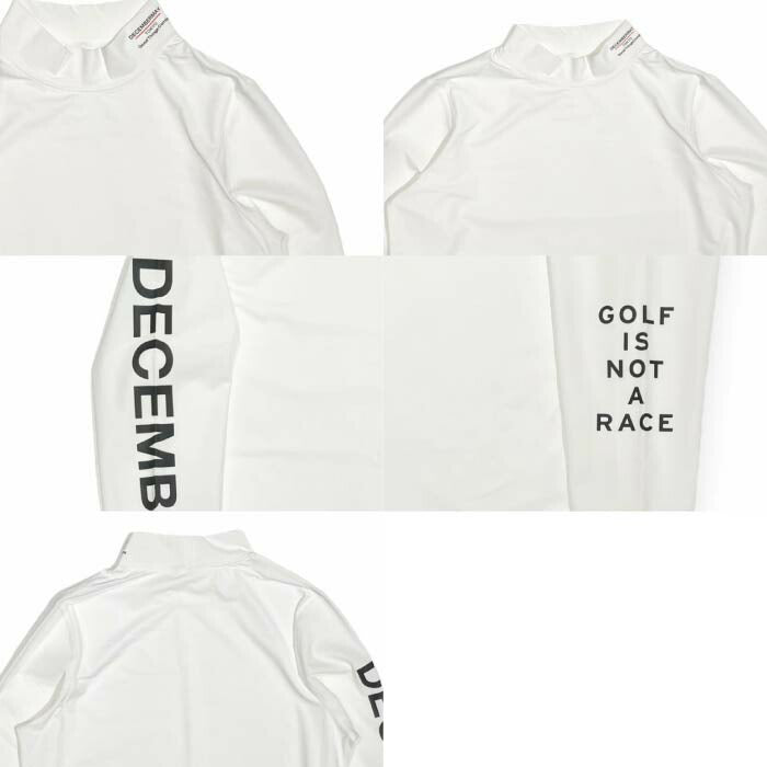 DECEMBERMAY ディセンバーメイ ゴルフウェア メンズ ハイネックインナーシャツ Needle mesh inner / MAN 接触冷感 UV機能 通気 吸汗 1-405-0521