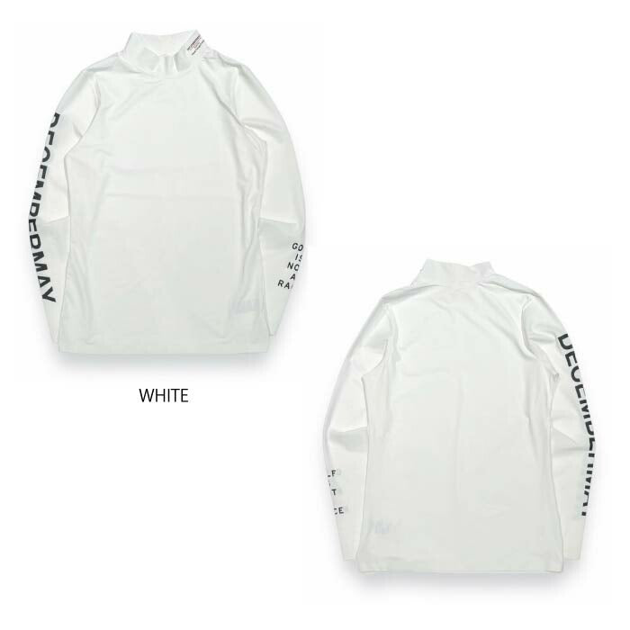 DECEMBERMAY ディセンバーメイ ゴルフウェア メンズ ハイネックインナーシャツ Needle mesh inner / MAN 接触冷感 UV機能 通気 吸汗 1-405-0521