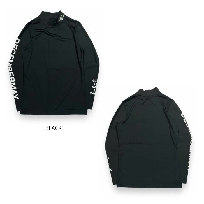 DECEMBERMAY ディセンバーメイ ゴルフウェア メンズ ハイネックインナーシャツ Needle mesh inner / MAN 接触冷感 UV機能 通気 吸汗 1-405-0521