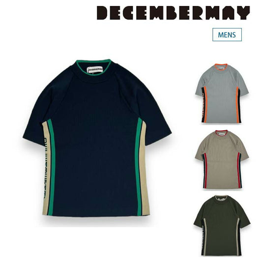 DECEMBERMAY ディセンバーメイ メンズ ゴルフウェア 半袖サマーニット Half sleeve rib knit / MEN 1-405-1026