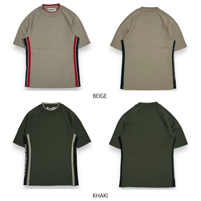DECEMBERMAY ディセンバーメイ メンズ ゴルフウェア 半袖サマーニット Half sleeve rib knit / MEN 1-405-1026