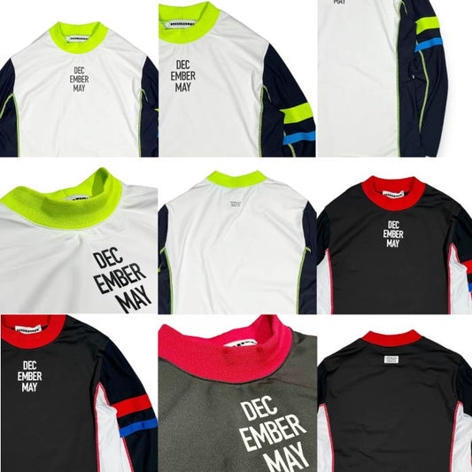 DECEMBERMAY ディセンバーメイ ゴルフウェア メンズ Bi-color long sleeve Mock / MAN 長袖シャツ モックネック 吸水速乾 1-412-0514