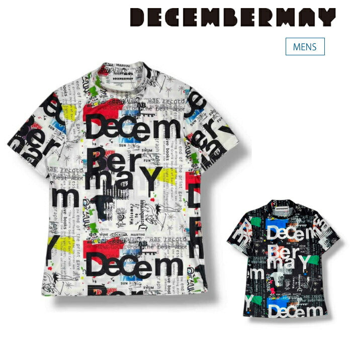DECEMBERMAY ディセンバーメイ ゴルフウェア メンズ Graffiti mock neck shirt/ MEN 速乾