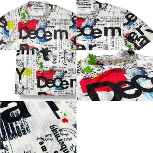 DECEMBERMAY ディセンバーメイ ゴルフウェア メンズ Graffiti mock neck shirt/ MEN 速乾
