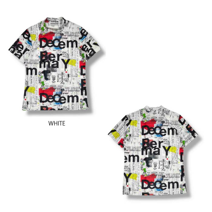 DECEMBERMAY ディセンバーメイ ゴルフウェア メンズ Graffiti mock neck shirt/ MEN 速乾