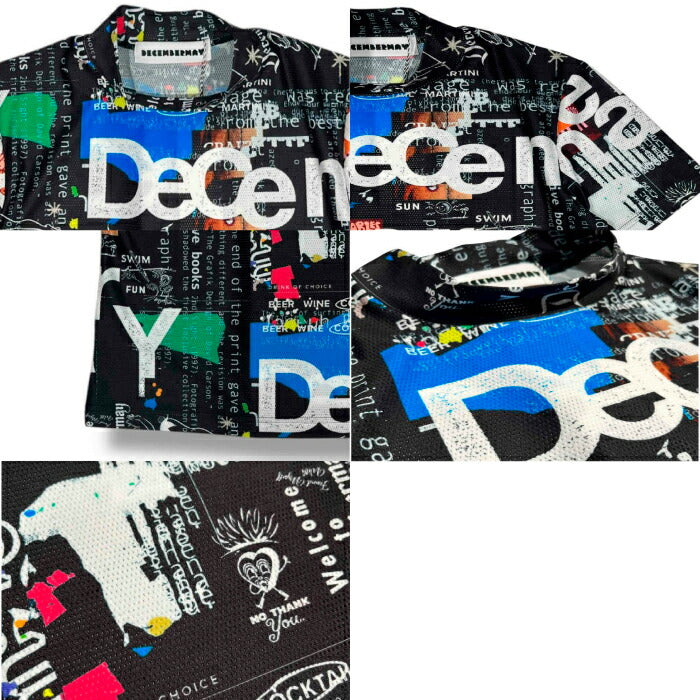 DECEMBERMAY ディセンバーメイ ゴルフウェア メンズ Graffiti mock neck shirt/ MEN 速乾