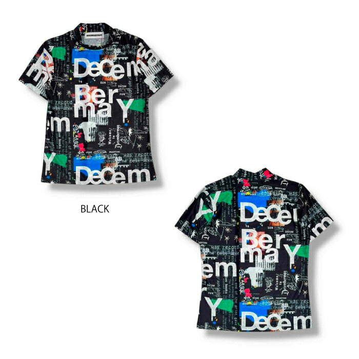 DECEMBERMAY ディセンバーメイ ゴルフウェア メンズ Graffiti mock neck shirt/ MEN 速乾
