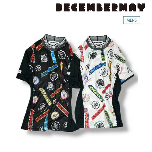 DECEMBERMAY ディセンバーメイ ゴルフウェア メンズ モックネックシャツ Livelimix mock neck shirt/ MEN 清涼感 吸湿速乾 防透 UV 高機能素材 1-505-0155