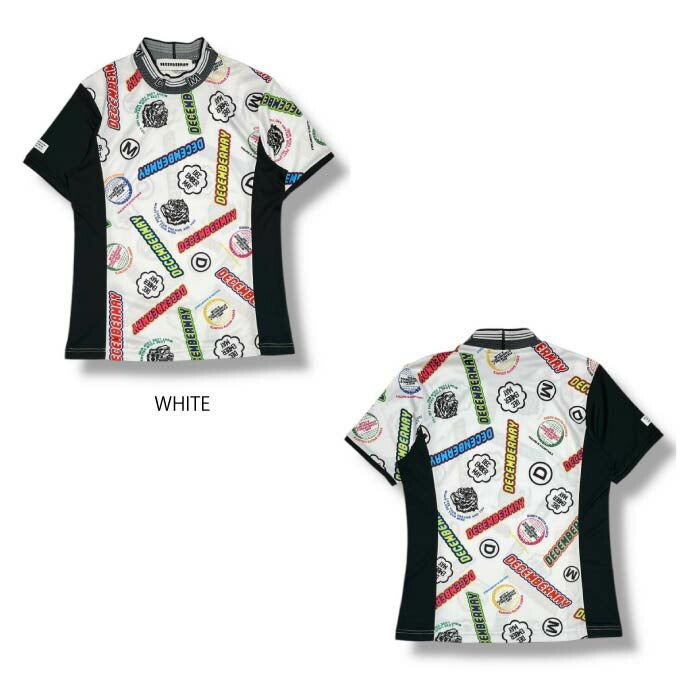DECEMBERMAY ディセンバーメイ ゴルフウェア メンズ モックネックシャツ Livelimix mock neck shirt/ MEN 清涼感 吸湿速乾 防透 UV 高機能素材 1-505-0155