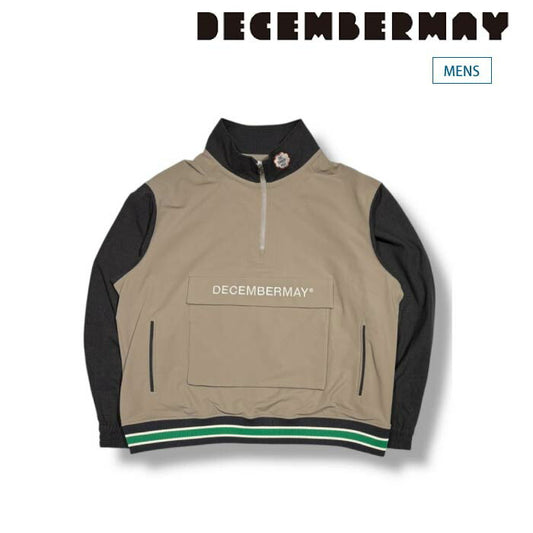 DECEMBERMAY ディセンバーメイ ゴルフウェア メンズ Glen Halfzip Jacket  MEN ハーフジップ ブルゾン 裏起毛 撥水性 防風性 1-512-1510